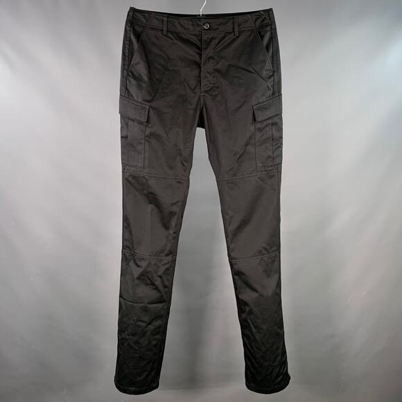 BALENCIAGA Size 34 Black Cotton Blend Cargo Casual Pants - Picture 1 of 11